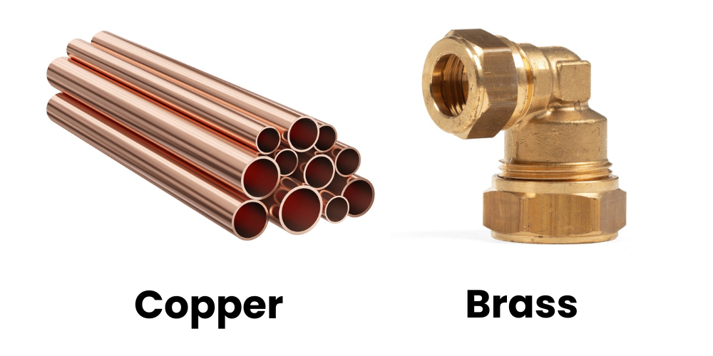 What is the difference between brass and copper pipe for plumbing